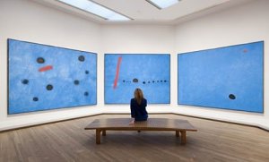 MiroBlueTryptych Miro Blue I/II/III